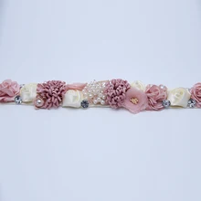 Для женщин аксессуары для свадьбы свадебный Свадебные ремни сатиновый пояс с цветком для девушек и женщин свадебный пояс, кушак пояс-кушак 659