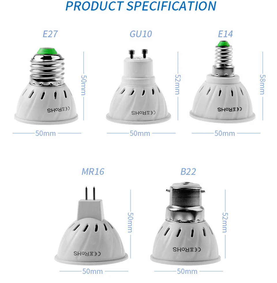 Светодиодный E27 полный спектр Крытый GU10 роста растений лампа E14 светодиодный лампы рассады 220 V B22 роста растений лампа MR16 парниковый эффект;