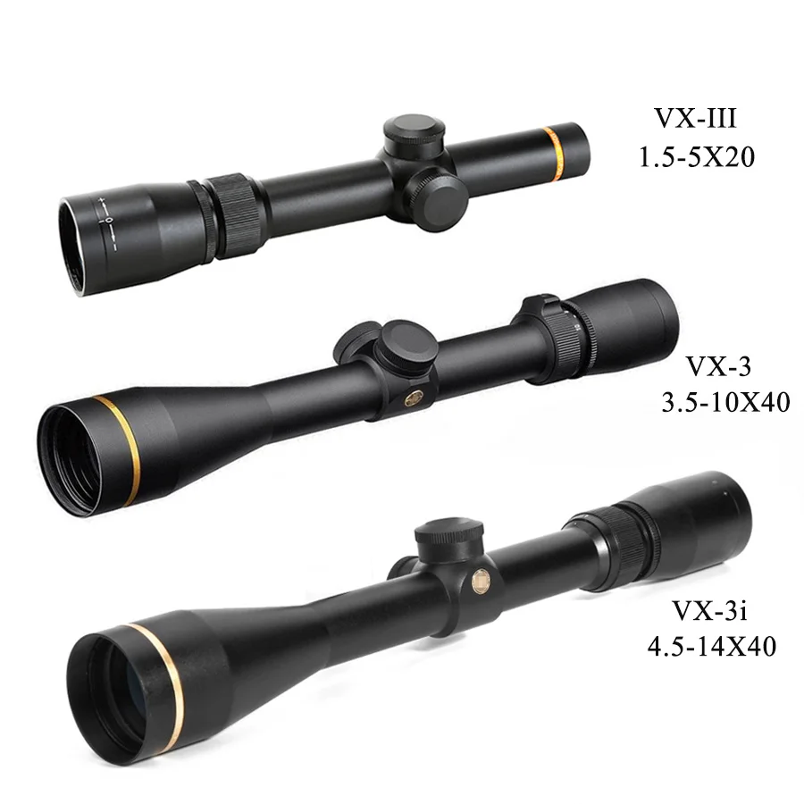 

L Optics VX-III 1.5-5x20 Hunting Scopes 3.5-10x40 Rifle Scopes 4.5-14x40 Tactical Riflescope Sniper Scope Airsoft Air Guns