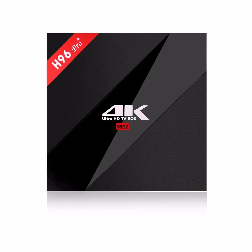 H96 Pro Plus EStgoSZ Android 7 1 ТВ Box Amlogic S912 Восьмиядерный 3g/16/32G 4 K BT4.1 HD русский/клавиатура с