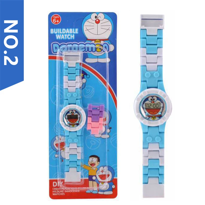 Children Toys Building Blocks Watch Batman Spiderman iron Man Avengers Toy Figures Bricks Compatible legoed watch For Child Kid | Наручные