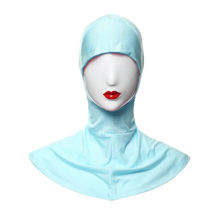 Модал мягкий мусульманский полный Чехол Внутренний женский хиджаб шапка исламский подшарф Сплит сзади шеи головной убор W4 - Цвет: L1