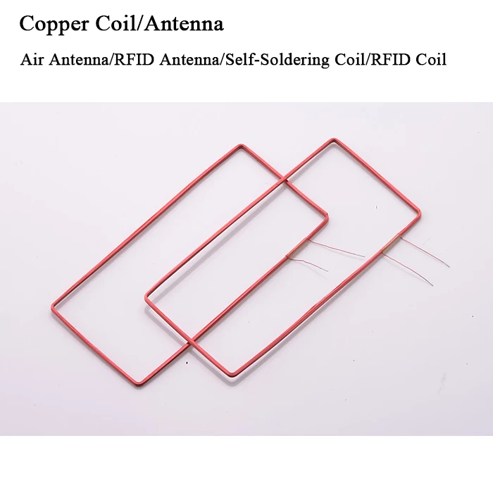 rfid reader coil promixity part customized antenna 125khz 13.56mhz contactless card antenna coil self-boding