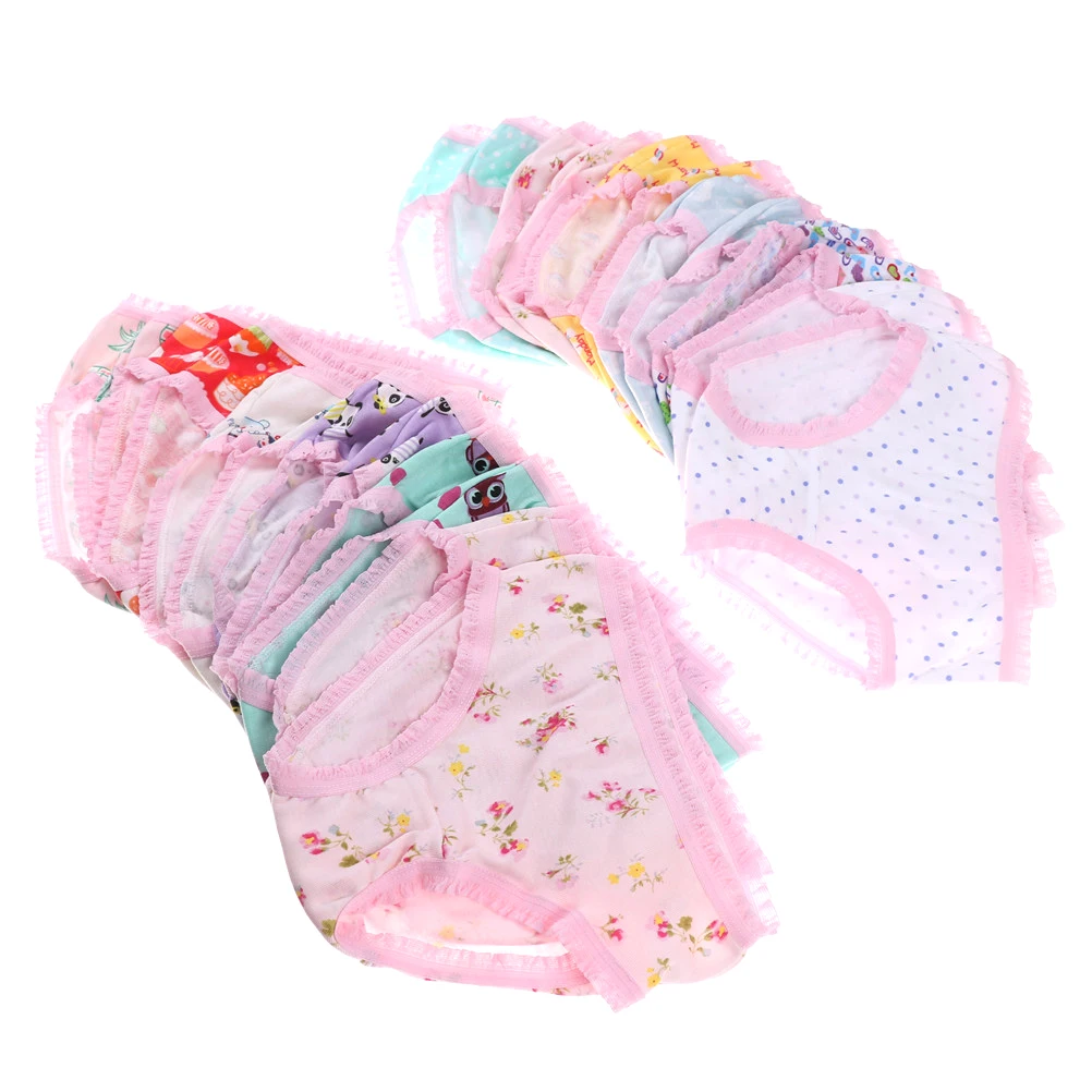 

1pcs Baby Girls Soft Underwear Cotton Panties Kids Short Briefs Children Underpants Fashion Randomly For Baby Girls