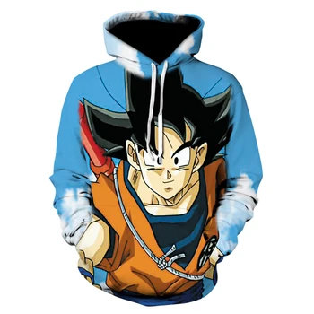 

New Hoodies Dragon Ball Z Goku adult air flight Hoodies Pullovers Men Women Long Sleeve Outerwear New Hoodies