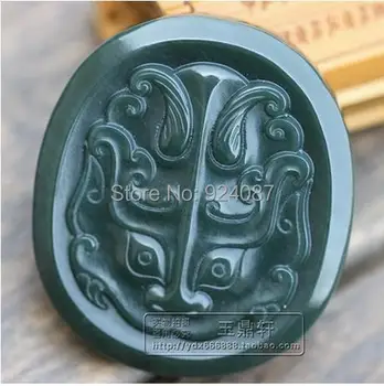 

Package mail on A cargo hetian jade level of fine material animal head pendant To do car hanging militantly proclaim