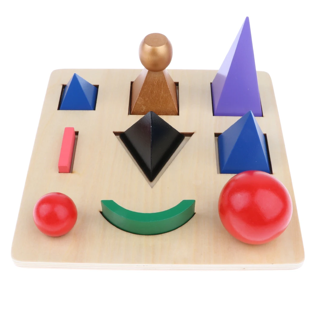 Montessori Language Material - Solid Grammar Symbol with Cut-Out Tray Kids Early Development Teaching Aids Wooden Toddlers Toy