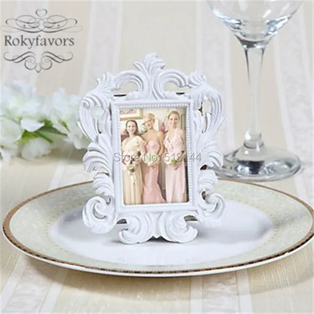 FREE SHIPPING 10PCS Elegant Baroque Mini Photo Frame Place Card Holder