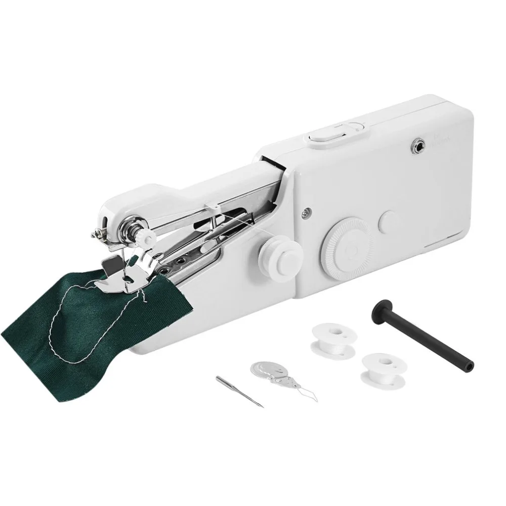 Мини Портативный электрический ручной швейный станок набор для шитья домашней одежды ткань ручной швейный инструмент 210*70*35 мм