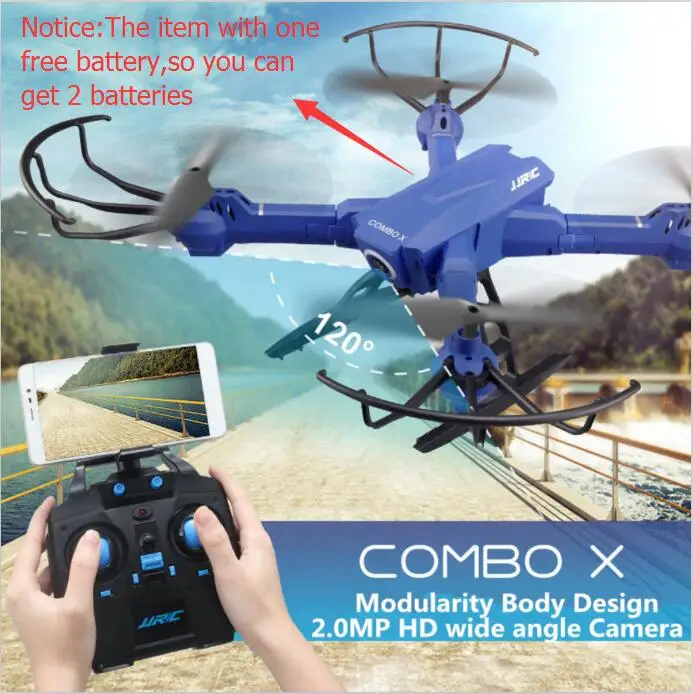 

1pcs free exttra battery Newest RC Quadcopter H38-WH WIFi FPV 2MP Wide Angle Camera Altitude hold Headless Mode RC drone vs h26