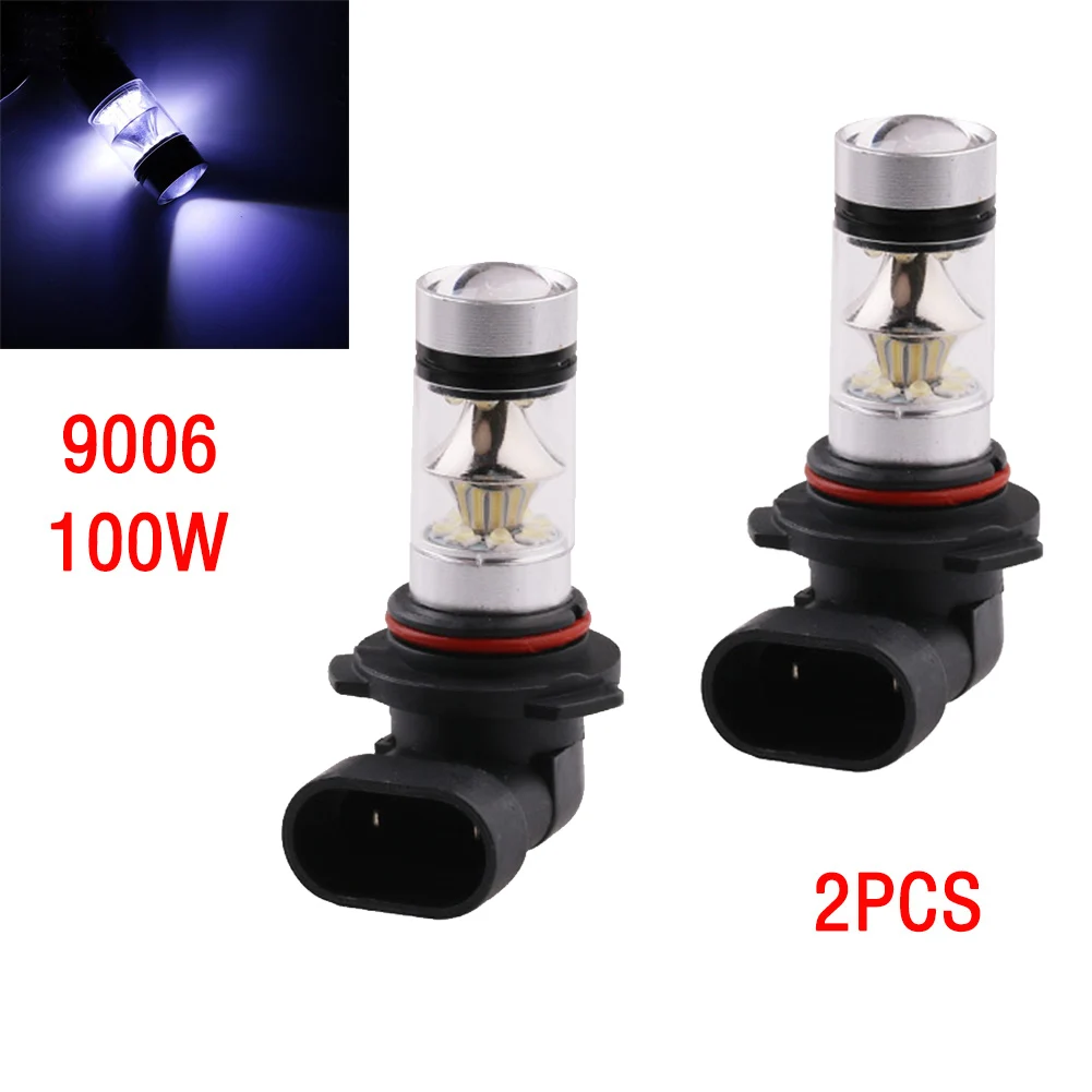 2 шт. Автомобильные светодиодные лампы H1 H3 H4 H7 H8/H11 9005 9006 2828SMD 100 Вт|lamp bulb|100w ledled 100w |