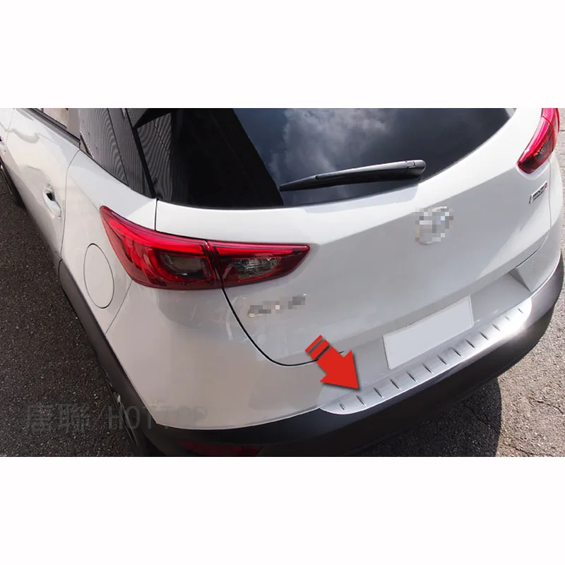 Внешний задний бампер HOTTOP из нержавеющей стали для Mazda CX 3 2016 2017 подоконники