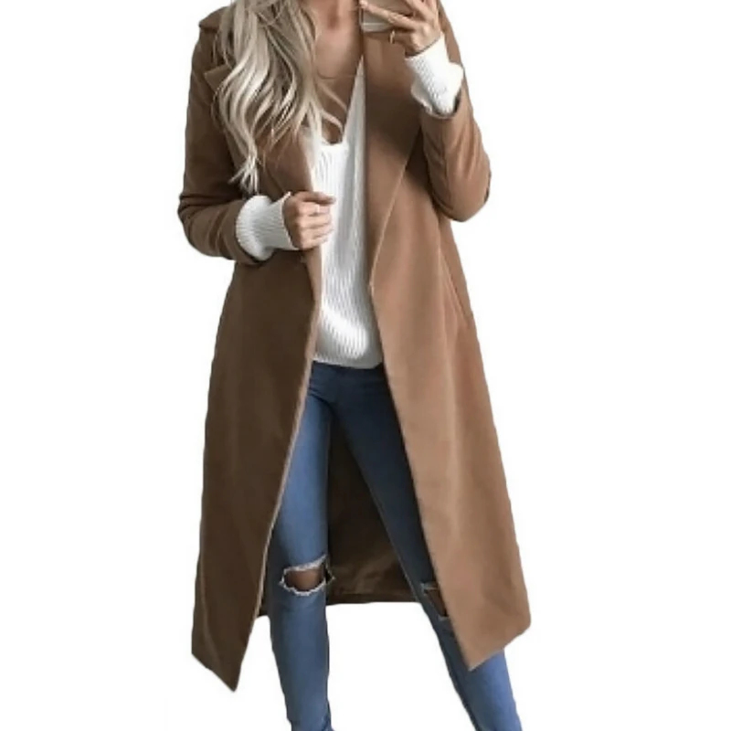 

Black ruffle warm winter coat Women turndown long coat collar overcoat female Casual autumn 2017 pink outerwear