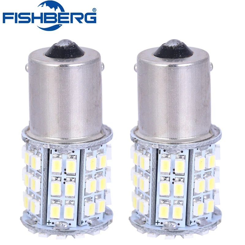2X 1157 BAY15D 1156 BA15S P21W светодиодный автомобильный светильник SMD3020 64Led 12В белый