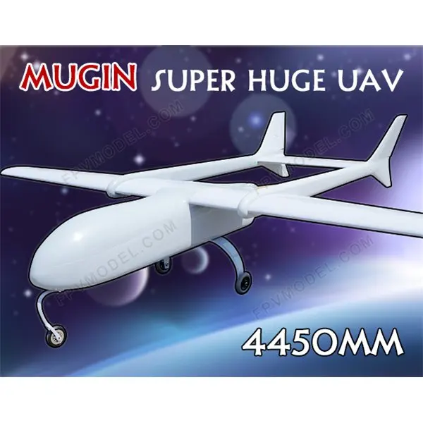 Супер огромный MUGIN 4450 мм UAV(H) T-tail самолет платформа FPV Радио пульт дистанционного управления H T Хвост RC модель самолет DIY игрушки Дрон