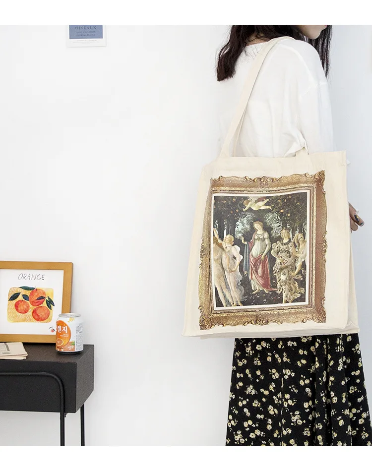Новая Оригинальная картина написанная маслом холщовая роскошная сумка Женская корейская модная сумка через плечо женская сумка Bolsos