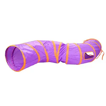 

Funny Pet Tunnel Cat Play Tunnel Brown Foldable 1 Holes Cat Tunnel Kitten Cat Toy Bulk Cat Toys Rabbit Play Tunnel