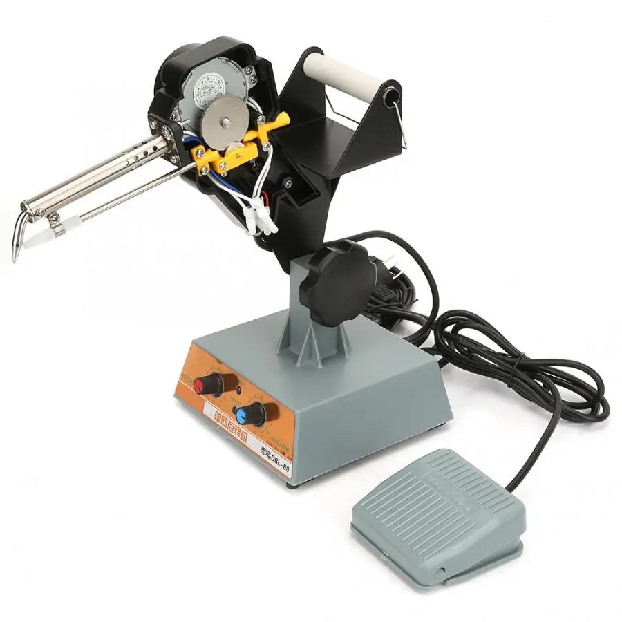 

Soldering Station T12 Soldering Station Digital Pedal Control Auto Tin Feeding Machine Solder Station Adjustable Temperature