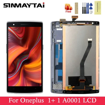 

Black For Oneplus One LCD Display with Frame Replacement Parts For Oneplus 1 One 1 + A0001 Touch Screen Digitizer LCD Assembly