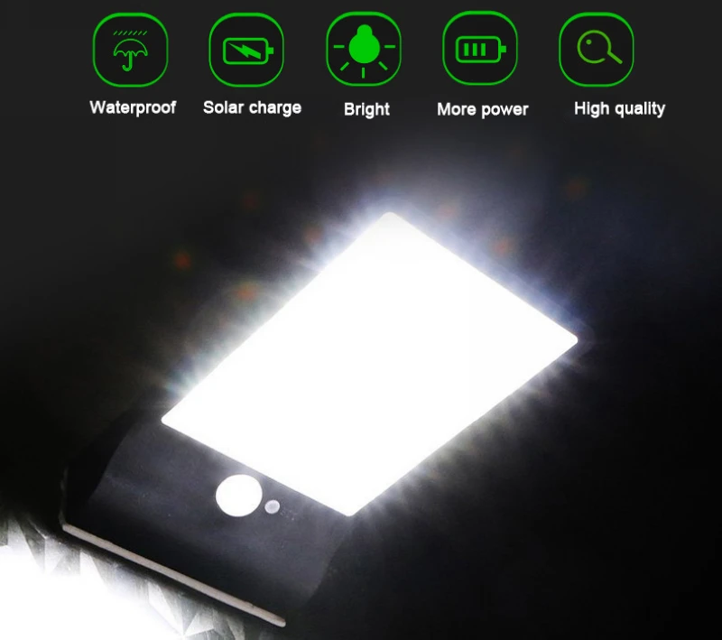Telecontrol светодиодный 48 Светодиодный s солнечный садовый светильник Модернизированный Водонепроницаемый Регулируемый Солнечный садовый свет датчик движения светодиодный настенный светильник SL023