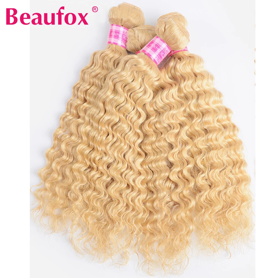 Beaufox 613 Blonde Bundles With Closure Indian Deep Wave 3 Bundles With Closure Remy 613 Human Hair Weave Extension Beaufox 613 Blonde Bundles With Closure Indian Deep Wave 3 Bundles With Closure Remy 613 Human Hair Weave Extension