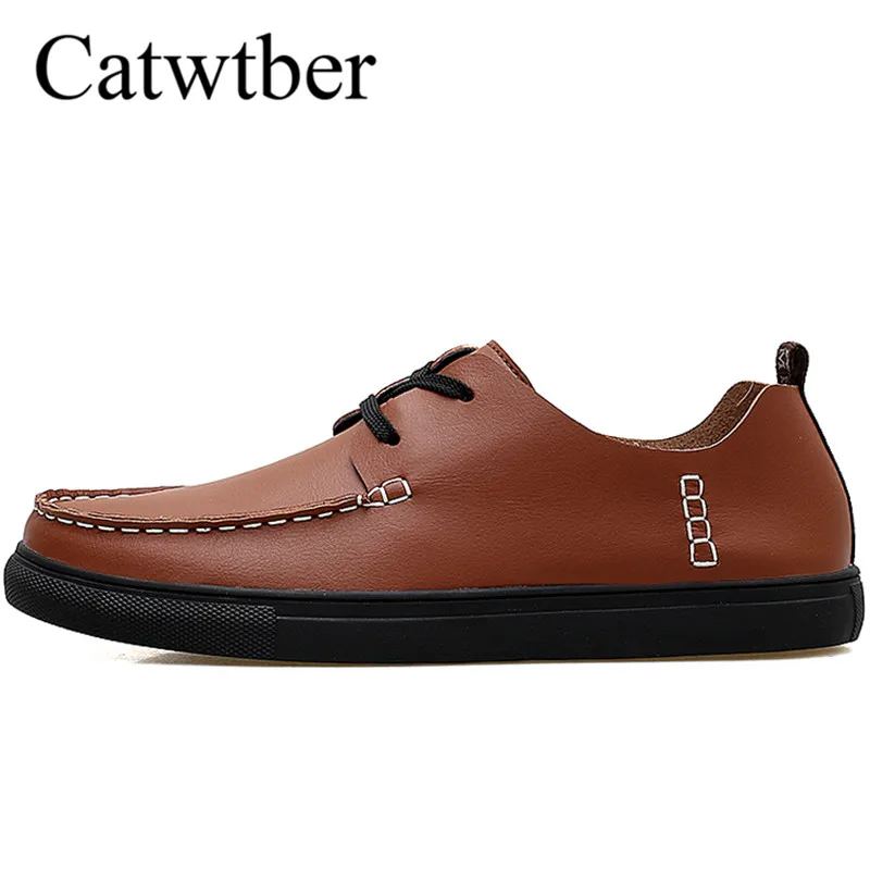 

Catwtber Men Casual Leather Loafers Green Solid Leather Driving Moccasins Gommino Slip on Soft Men Loafers Shoes Male Moccasins