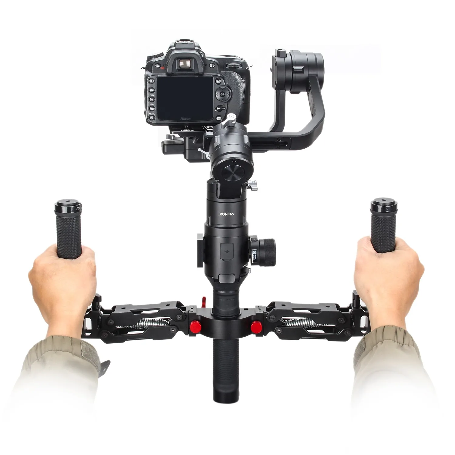

EACHSHOT Z-Axis 5 Axis Spring Dual Handle Grip Handheld Handlebar Kit for DJI Ronin-S only