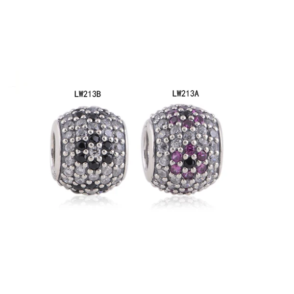 

Fits Pandora Charms Bracelet and Necklace 925 Sterling Silver Charm Sets Sparkling Balls Beads Jewelry DIY design Drop Shipping