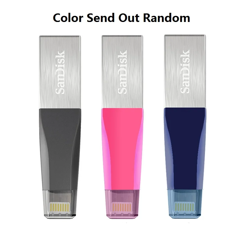 Pаспродажа Двойной Флеш накопитель SanDisk USB3.0 USB флэш накопитель 256 ГБ с поддержкой технологии OTG разъемом Lightning usb Disk32GB флэш накопитель 64 Гб 128 для iPhone X 8 7 7 ...