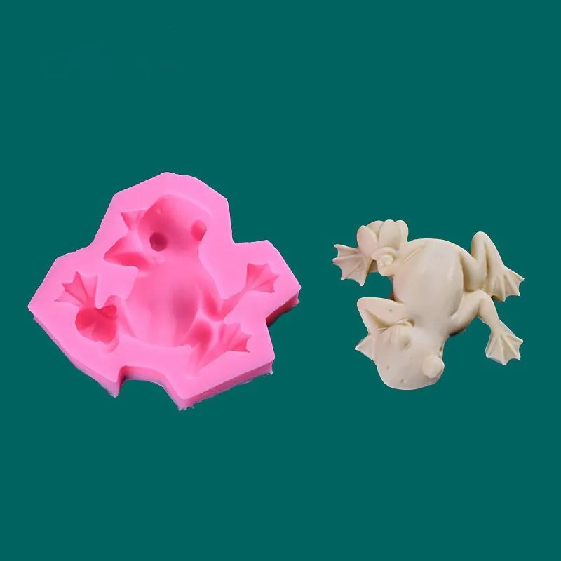 

3D frog silicone UV resin mold making jewelry pendant keychain liquid epoxy mould stereoscopic decor craft tool gift