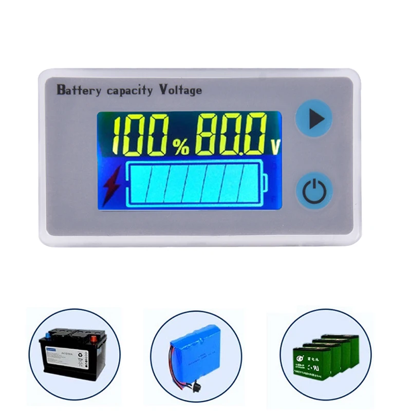 

LCD Car Digital Voltmeter Voltage Tester Monitor JS-C33 Acid Lead Lithium Battery Capacity Indicator