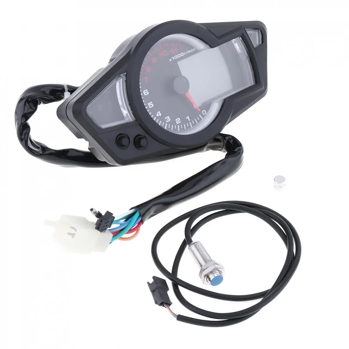 

Universal Tachometer BLUE LCD Backlight Speedometer Odometer Motorcycle Instrument Panel