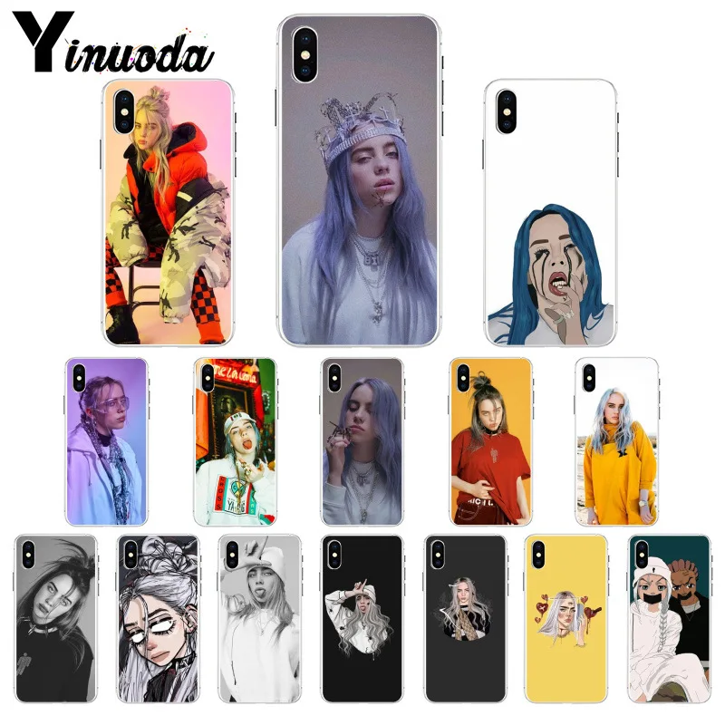 Yinuoda Billie Eilish 13 Девушка ТПУ чехол для телефона оболочка для Apple iPhone 8 7 6 6S Plus X XS MAX 5 5S SE XR Чехлы для мобильных телефонов