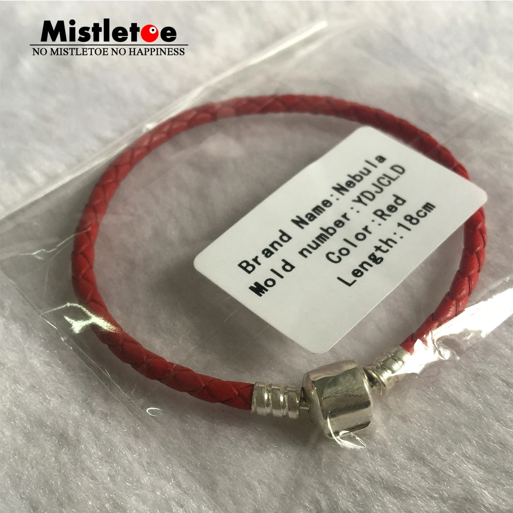 

Authentic 925 Sterling Silver Original Natural Leather Bracelet Women Fit Eurpeon Jewelry