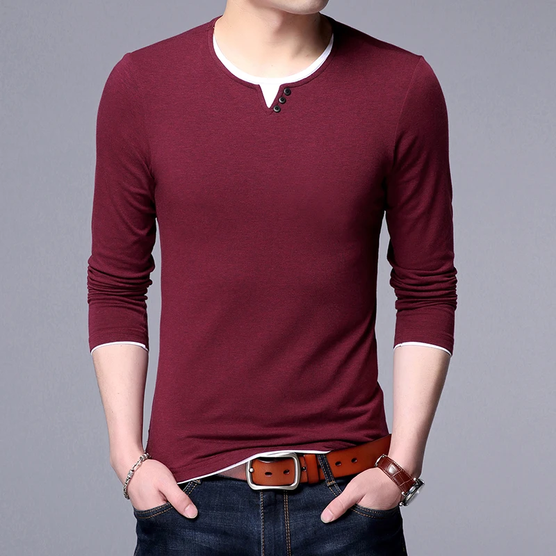 New Fashion Brand Tshirt Mens Korean Cotton Tops Streetwear Trending Solid Color Long Sleeve Boyfriend Gift T-Shirt Men Clothing New Fashion Brand Tshirt Mens Korean Cotton Tops Streetwear Trending Solid Color Long Sleeve Boyfriend Gift T-Shirt Men Clothing