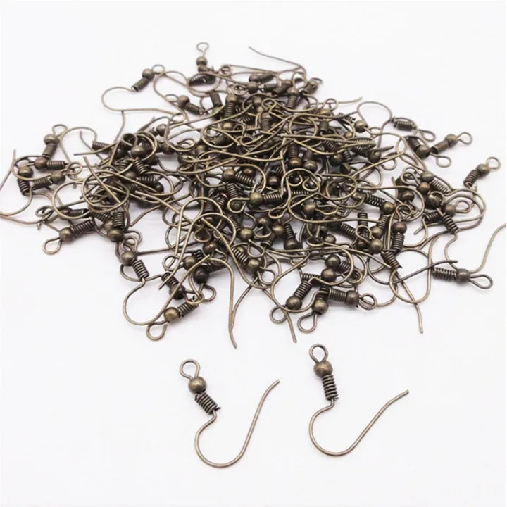 2 50pcs Ear Hook For Diy Earring Marking Gold Plated Earrings For Women Silver  Earhook Diy Craft Jewelry Marking Components