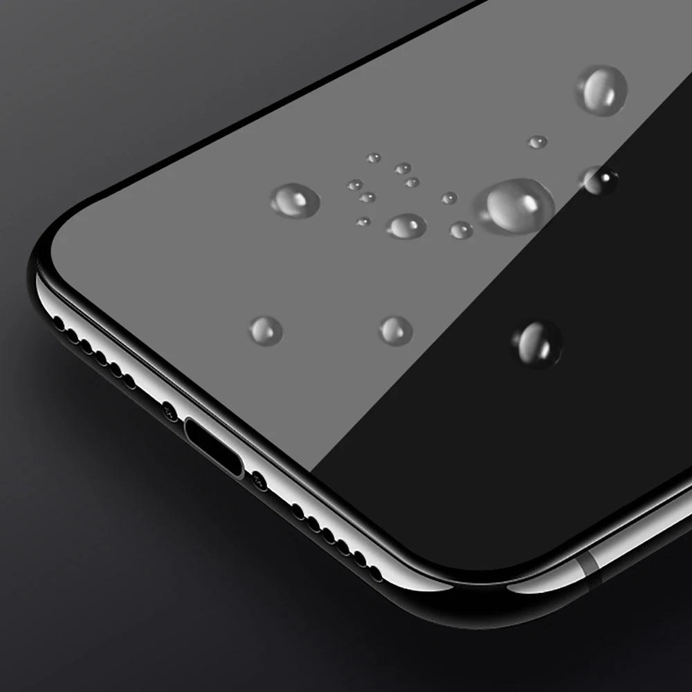 Ascromy For iPhone Xs Max Screen Protector 5D Full Cover 9H Tempered Glass ScreenProtector For iPhone X S XR 8 Plus 7 6 6S vitre (6)