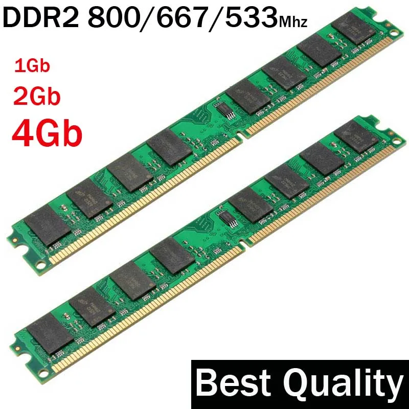 4гб RAM DDR2 2гб 800 / 800Mhz 2 гб ddr2 ram memoria / Suit for all Intel and AMD motherboard / 4 гб ddr2 memory PC2-6400