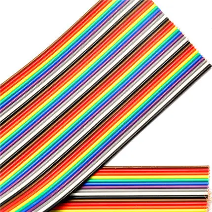 

1 Meter 6/8/10/14/16/20/26/30/40Pin Way Color Flat Cable 1.27mm Pitch for 2.54mm FC IDC Connectors