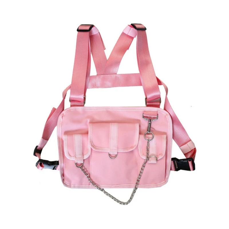 

Fashion Chest Rig Bag Men Women Tactical Harness Pouch Adjustable Shoulder Crossbody Waist Pack Hip Hop Chest Bag Sportswear