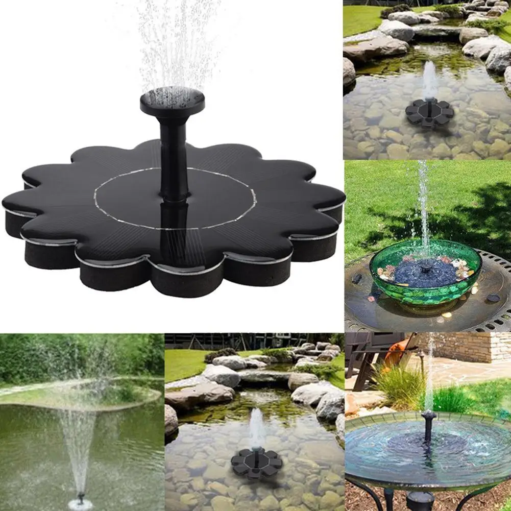 Solar Powered Bird Bath Water Fountain Pump Garden Hotel Pool Pond Decorin Garden Sprinklers