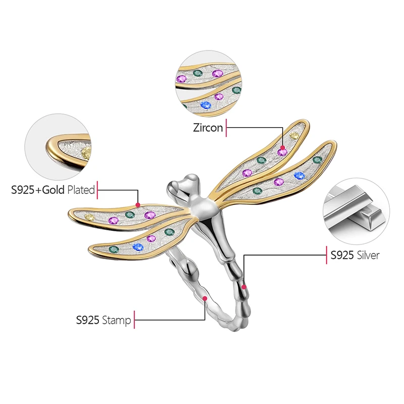 Lotus Fun реальные 925 серебро ручной работы Fine Jewelry многоцветный циркония красивая