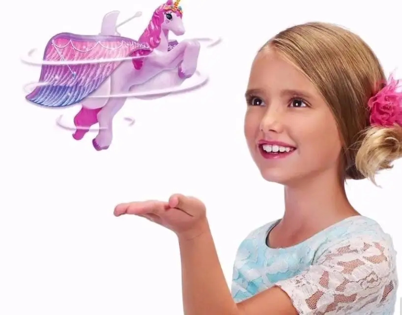 

Flying Luminous Induction Control Flying Unicorn Toy For Children Fancy Levitated Light Up Glittering Sensor Kid New Year's Gift