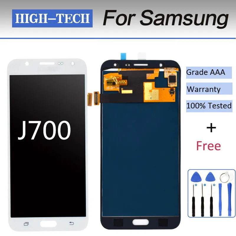 

Can Adjust Brightness J700 LCD For Samsung GALAXY J700 2015 Display J700F LCD Touch Screen Digitizer J700H Assembly Replacement