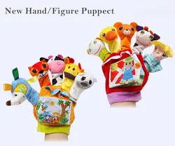 Новая рука палец марионетки Игрушки для мальчиков и девочек Животные повествование кукла марионетки плюшевая обучающая игрушка для