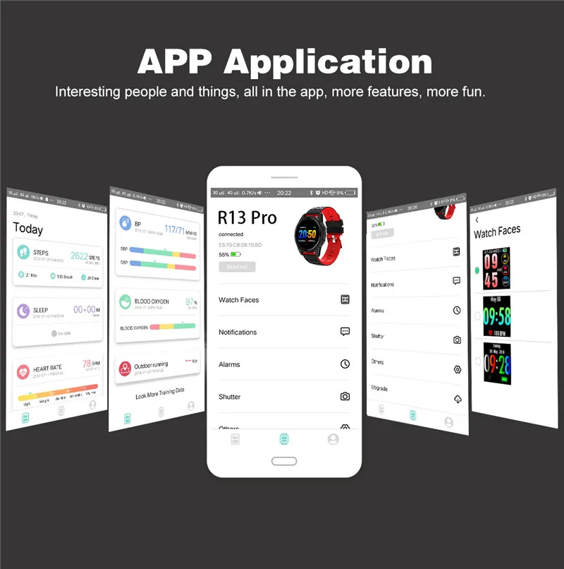 Smart watch fitness waterproof for Android IOS Application