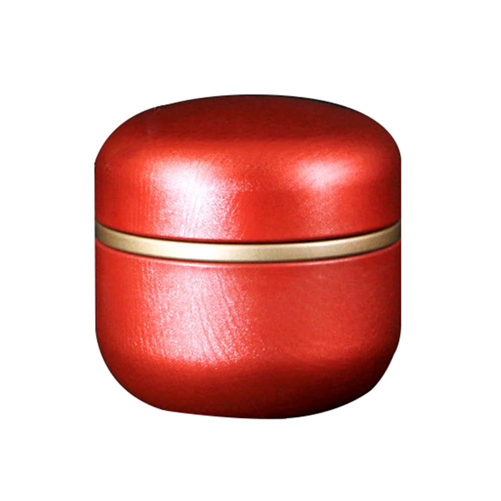 Металлический небольшой запечатанный мини-контейнер для чая, портативная дорожная коробка для чая с цветами, круглая герметичная коробка для хранения чая без запаха