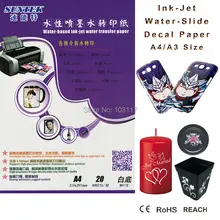 С помощью белой водной горкой этикета Бумага на темнее или Цветной поверхности