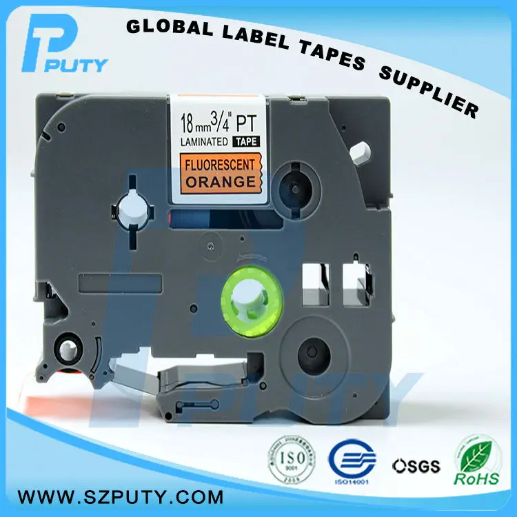 

compatible 18mm 24mm fluorescent label tapes for Ptouch label printers