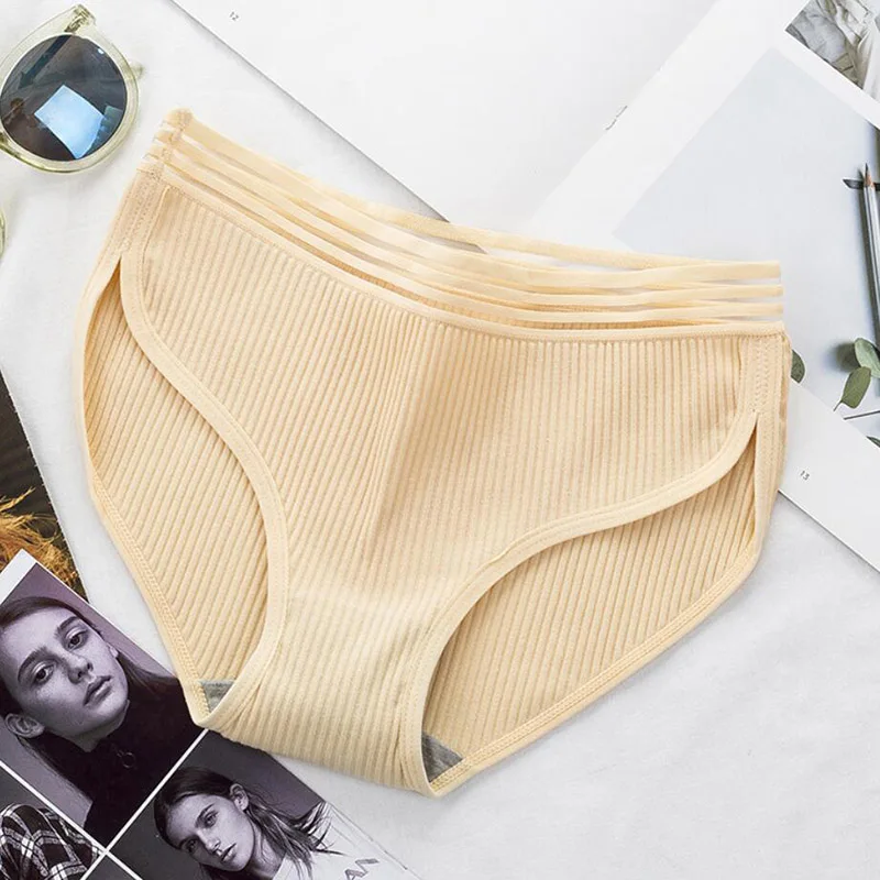 

Thread girl wind cotton waist hip sweat wicking ladies sexy briefs free shipping